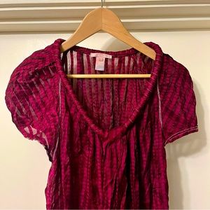 Zac Posen Maroon Top- worn 1x